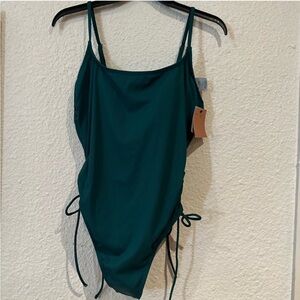 Shade & Shore Teal One Piece Swimsuit